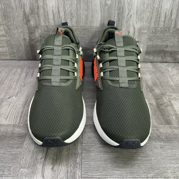 Puma Retaliate 3 Men's size 11.5 Olive Green Running Shoes - Picture 4 of 8